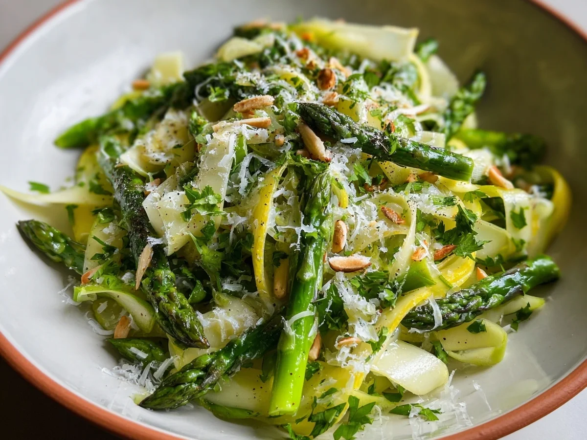 Shaved Asparagus Salad with Zesty Lemon Dressing - Image 1