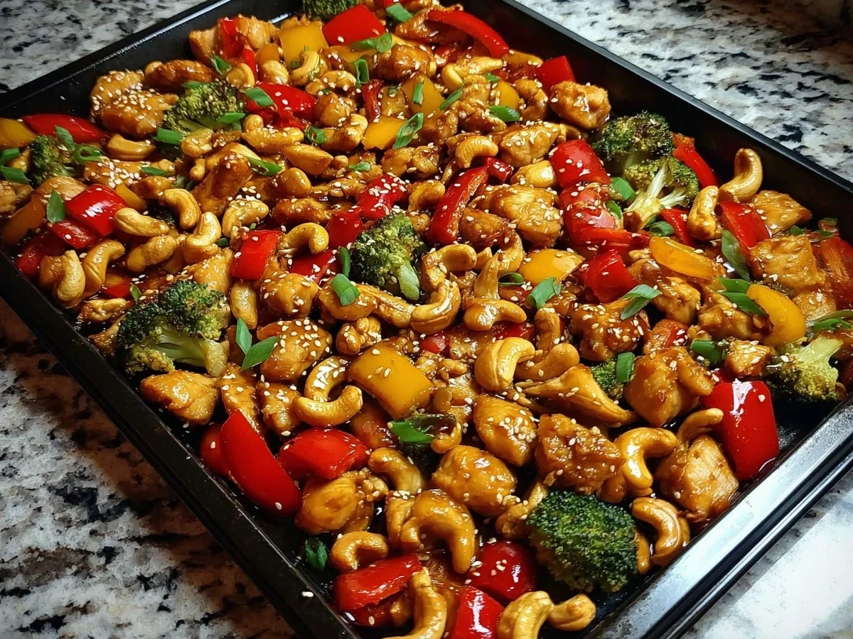 Sheet Pan Cashew Chicken: Easy One-Pan Dinner - Image 2
