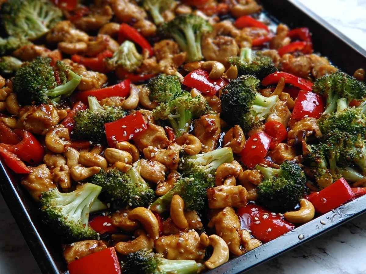 Sheet Pan Cashew Chicken: Easy Weeknight Dinner - Image 1