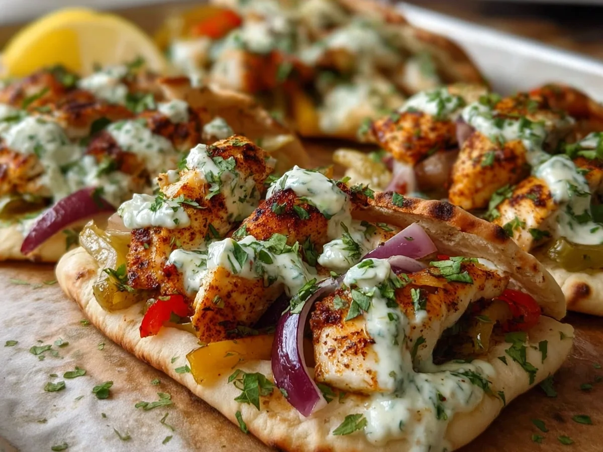 Sheet Pan Chicken Pitas with Herby Ranch Dressing - Image 1