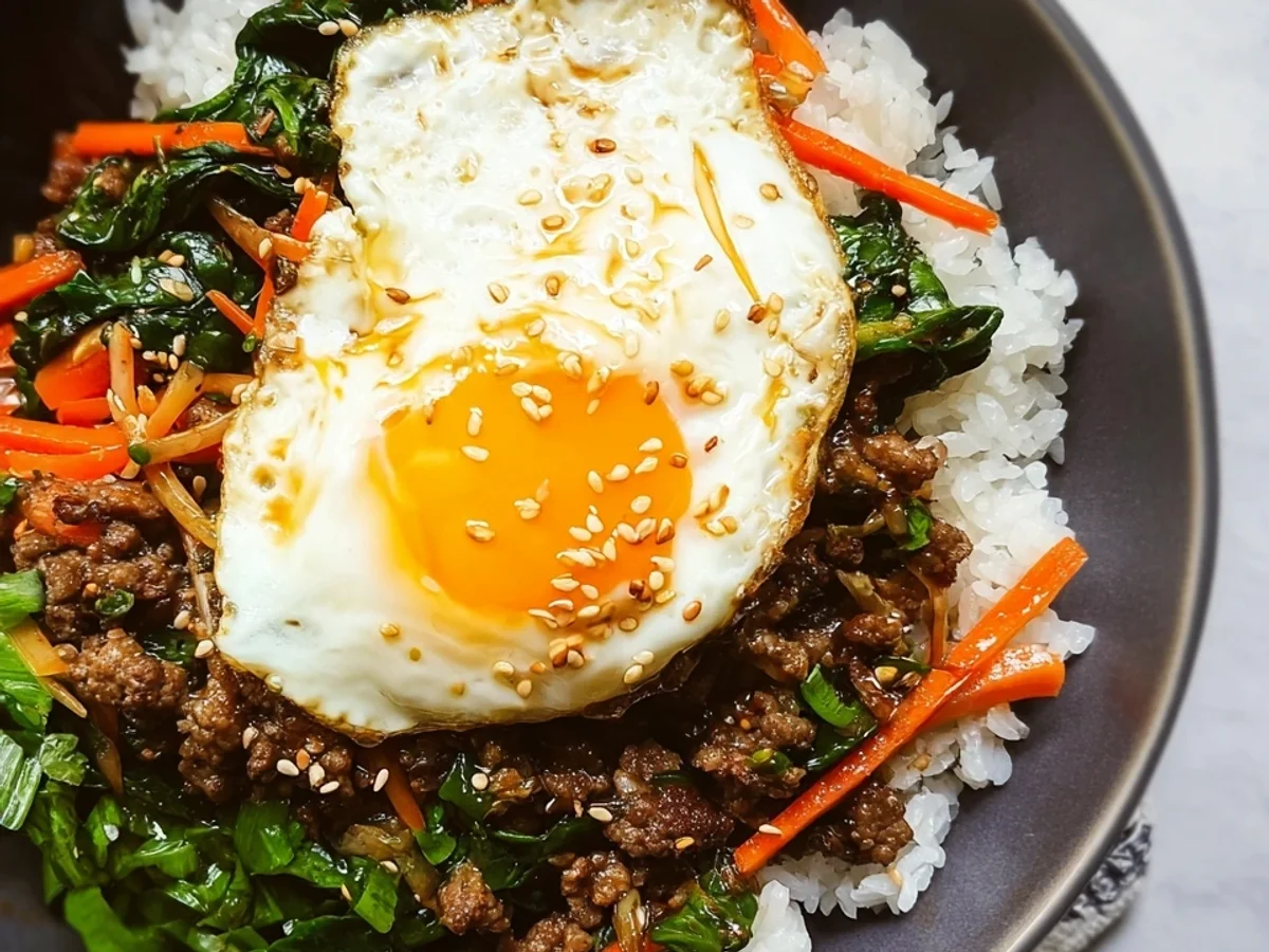 Shortcut One Skillet Ground Beef Bibimbap - Image 2