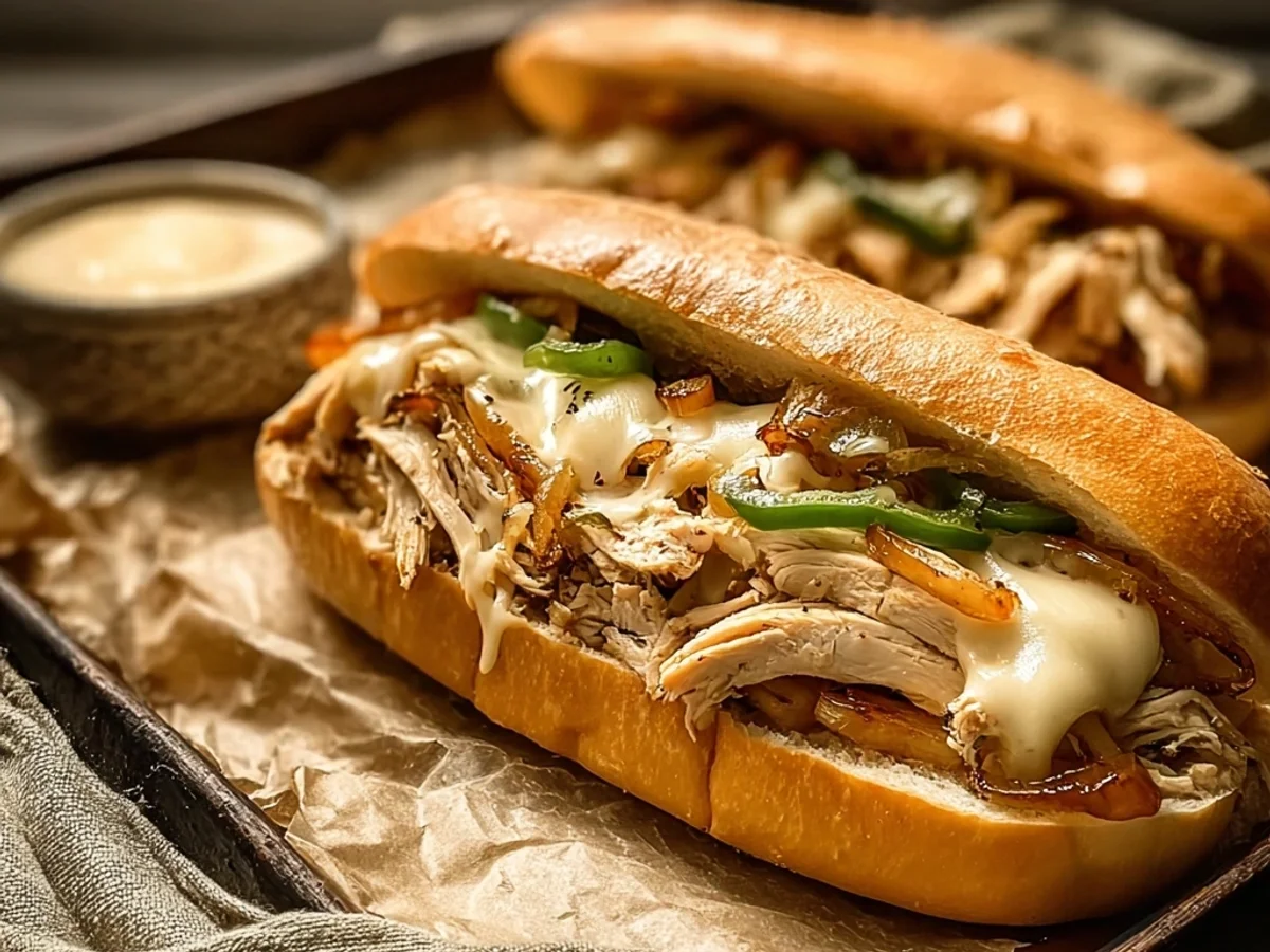 Simple Chicken Philly Cheese Steaks: A Weeknight Favorite - Image 1