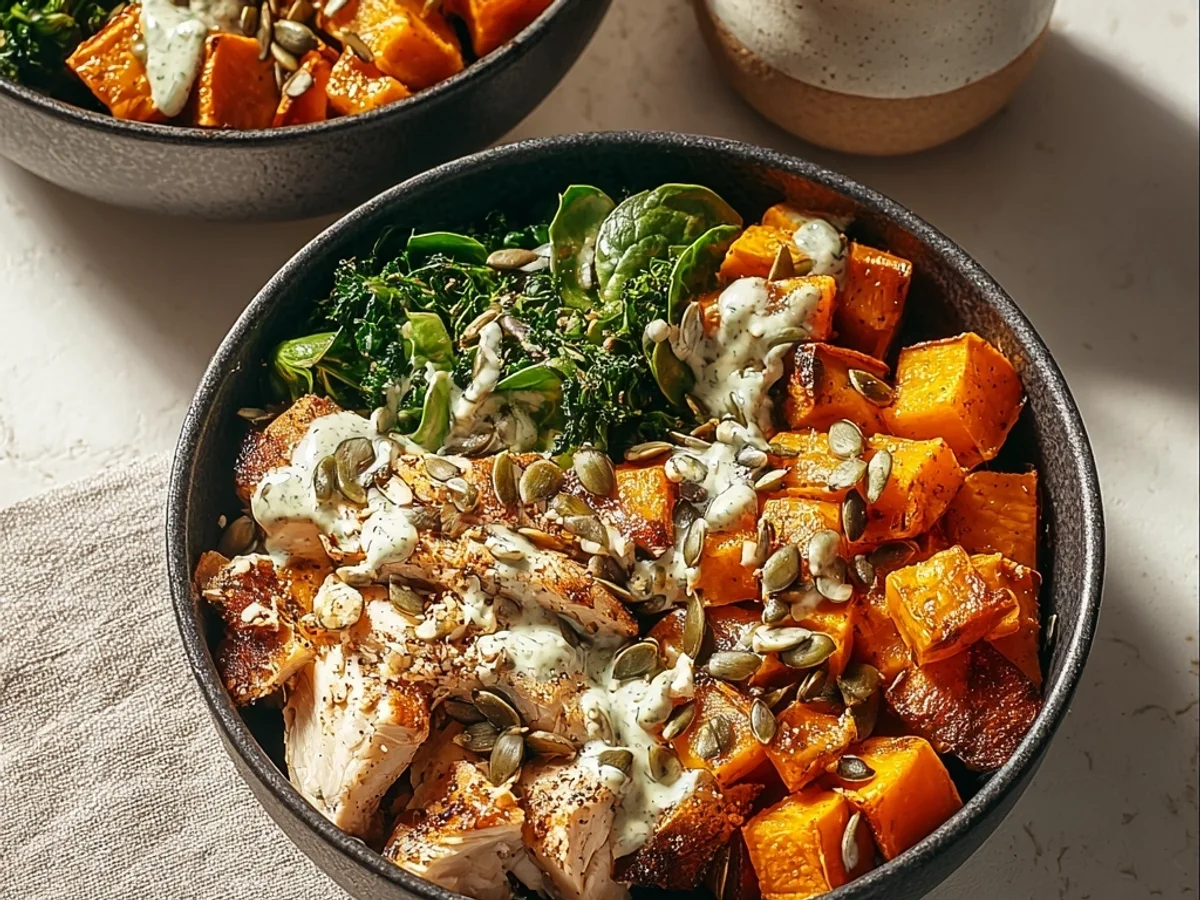 Simple Chicken & Sweet Potato Bowls for Two - Image 1