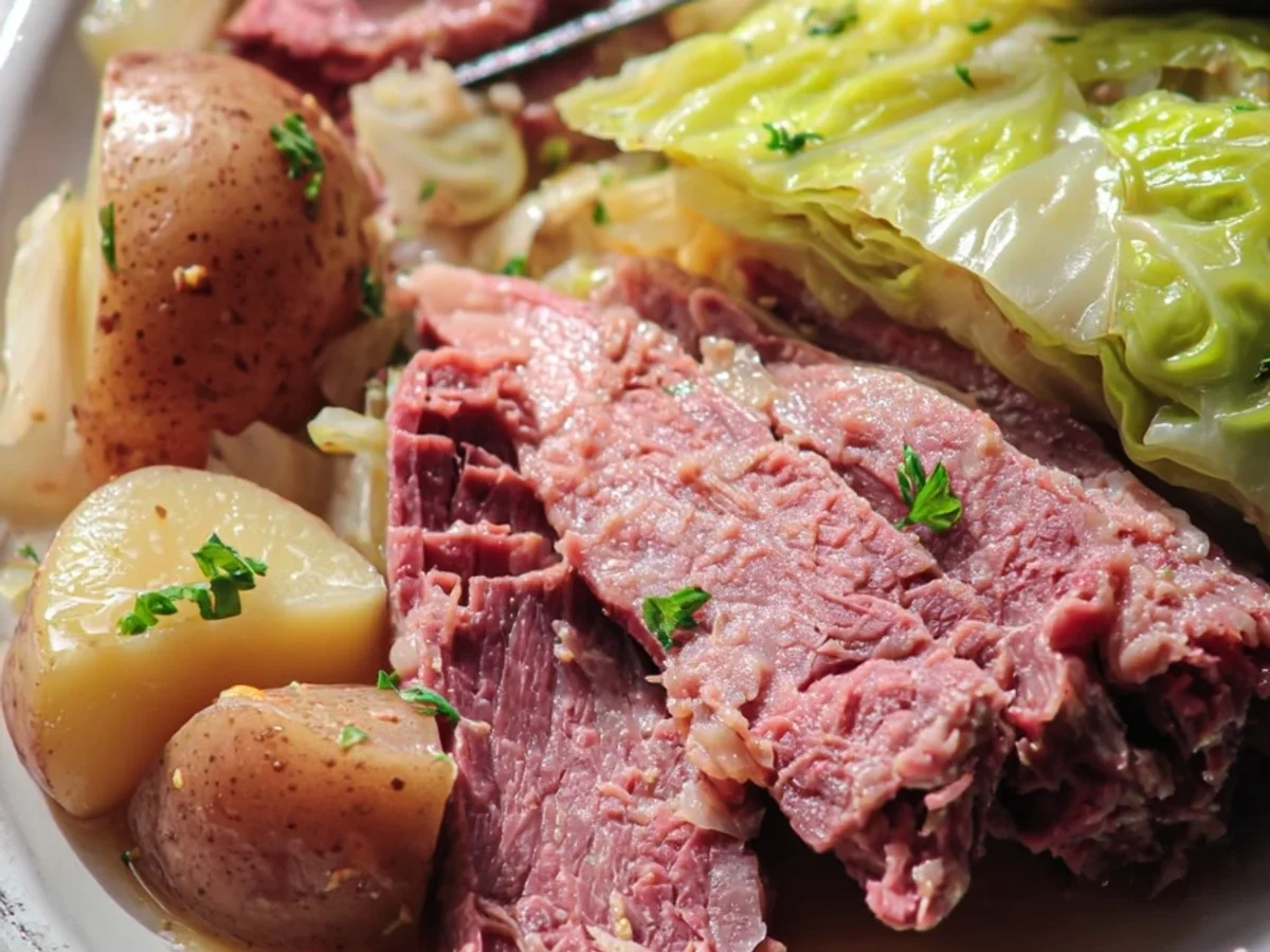 Simple Slow Cooker Corned Beef & Cabbage - Image 2