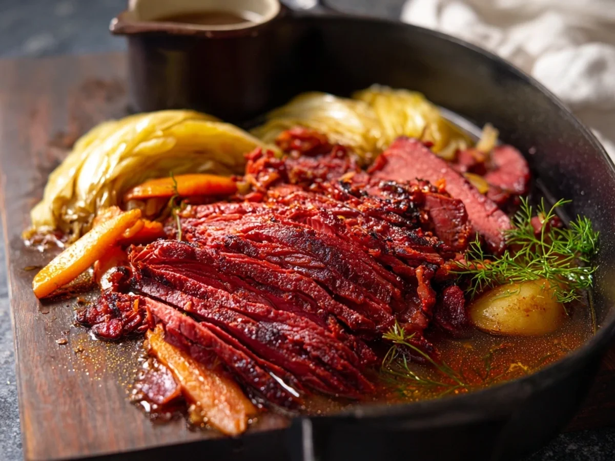 Slow-Cooked Tender Corned Beef Brisket Recipe - Image 1