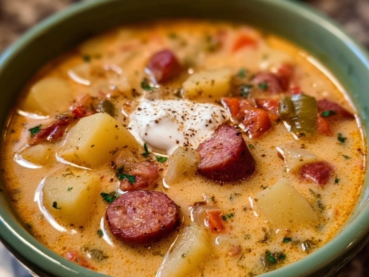 Slow Cooker Cajun Potato Soup: Creamy & Hearty - Image 1