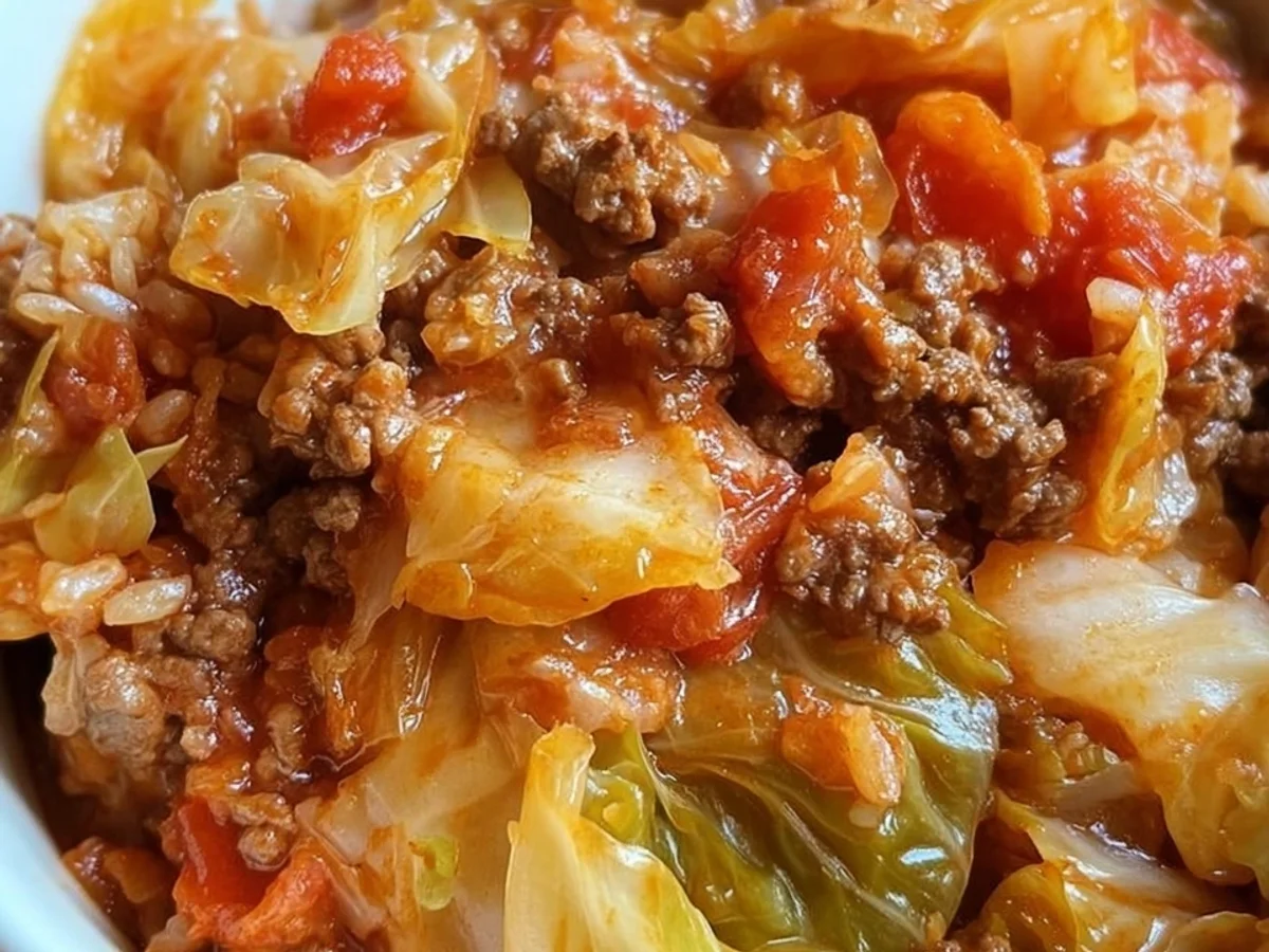 Slow Cooker Unstuffed Cabbage Rolls: Easy Weeknight Meal - Image 1