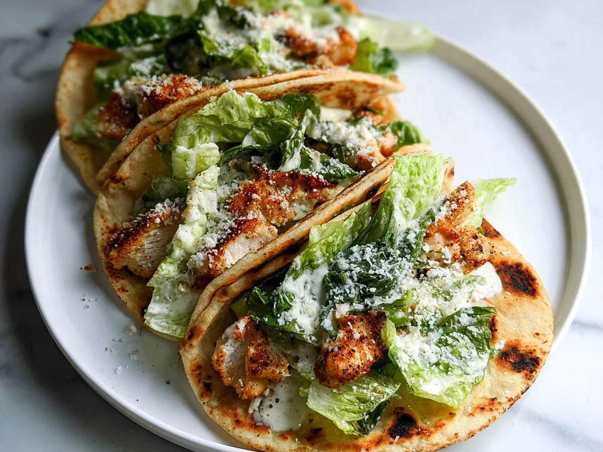 Smash Chicken Caesar Tacos: Quick & High-Protein Dinner - Image 2