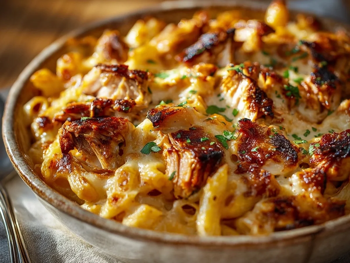 Smoky BBQ Chicken Mac & Cheese: A Hearty Dinner - Image 1