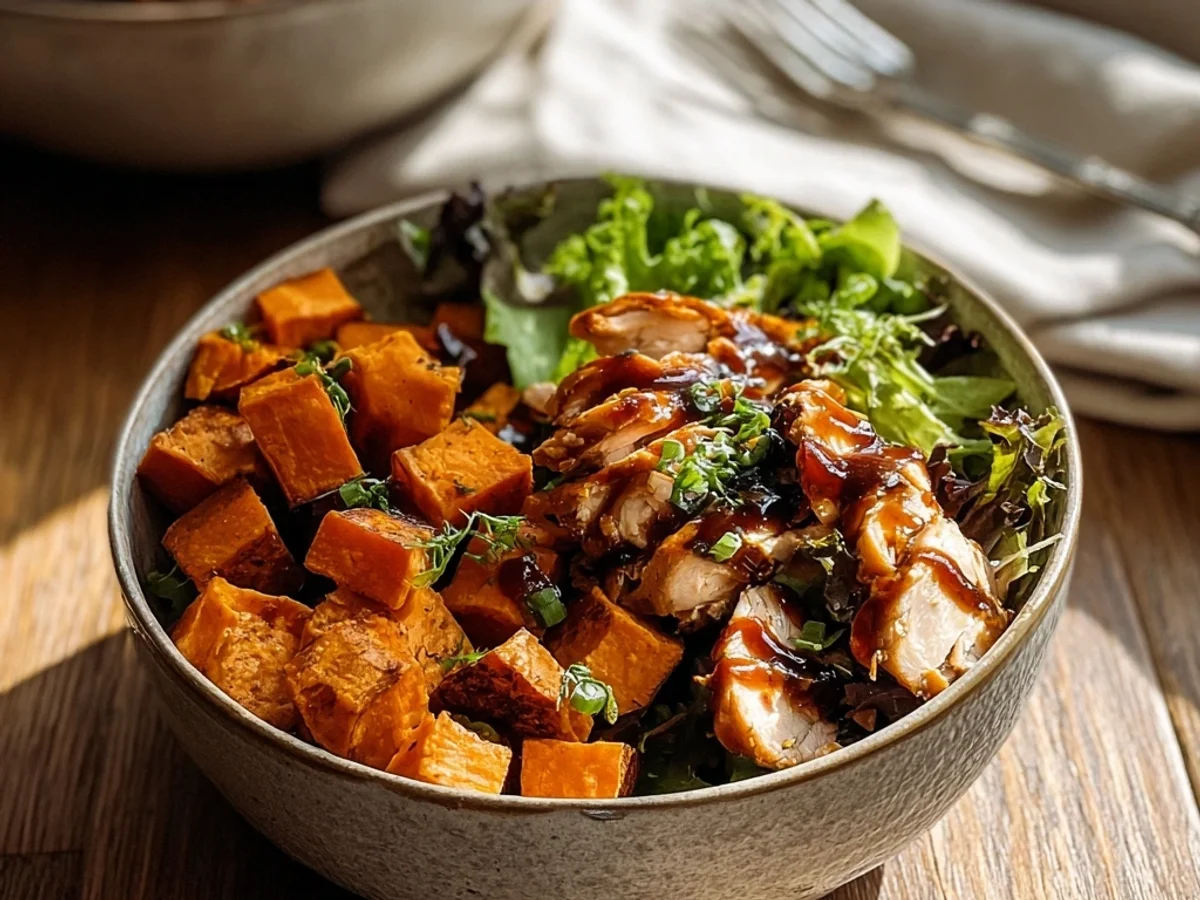 Smoky BBQ Chicken Roasted Sweet Potato Bowls - Image 1