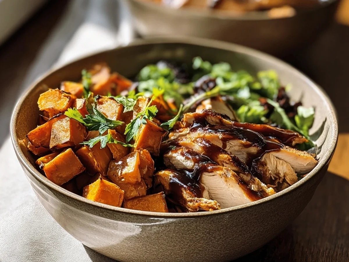 Smoky BBQ Chicken Roasted Sweet Potato Bowls - Image 2