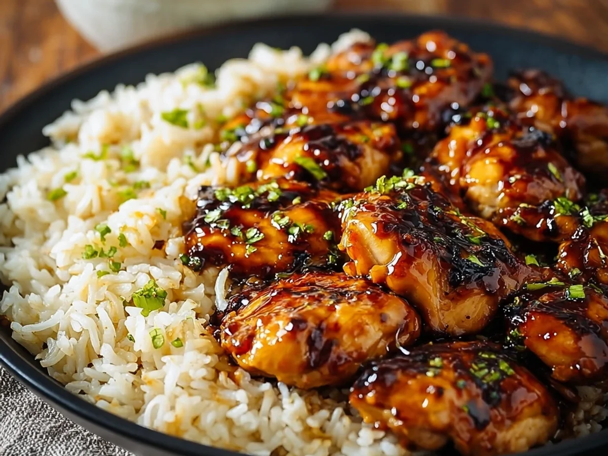 Smoky Honey BBQ Chicken with Fluffy Rice Dinner - Image 2