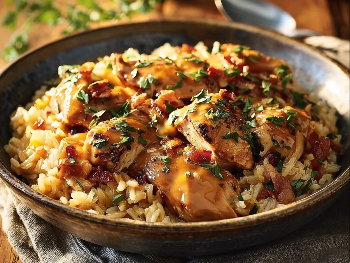 Smothered Chicken & Rice: Rich, Creamy Skillet - Image 1
