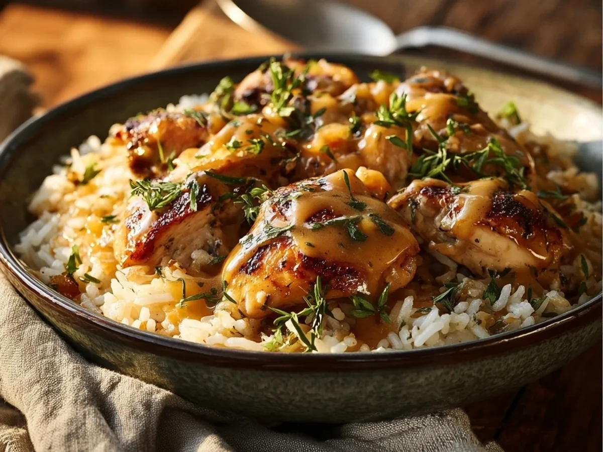 Smothered Chicken & Rice: Rich, Creamy Skillet - Image 2