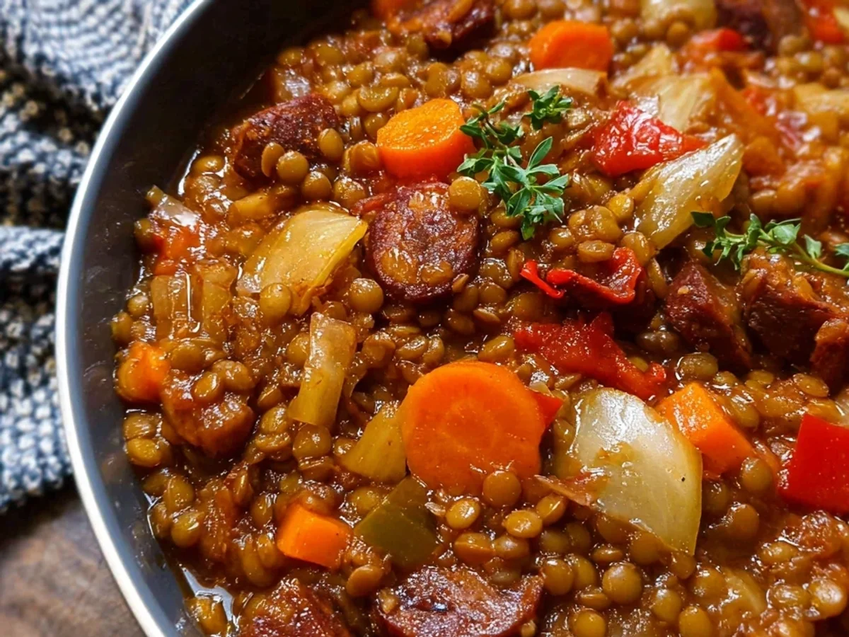 Spanish Lentil Stew: Hearty & Flavorful Meal - Image 1