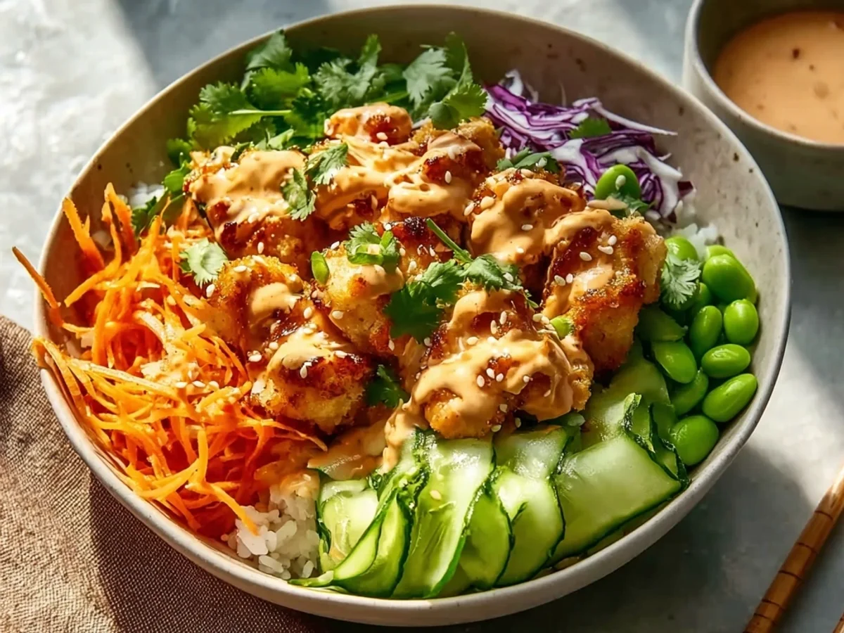 Spicy Bang Bang Chicken Protein Bowl Recipe - Image 2