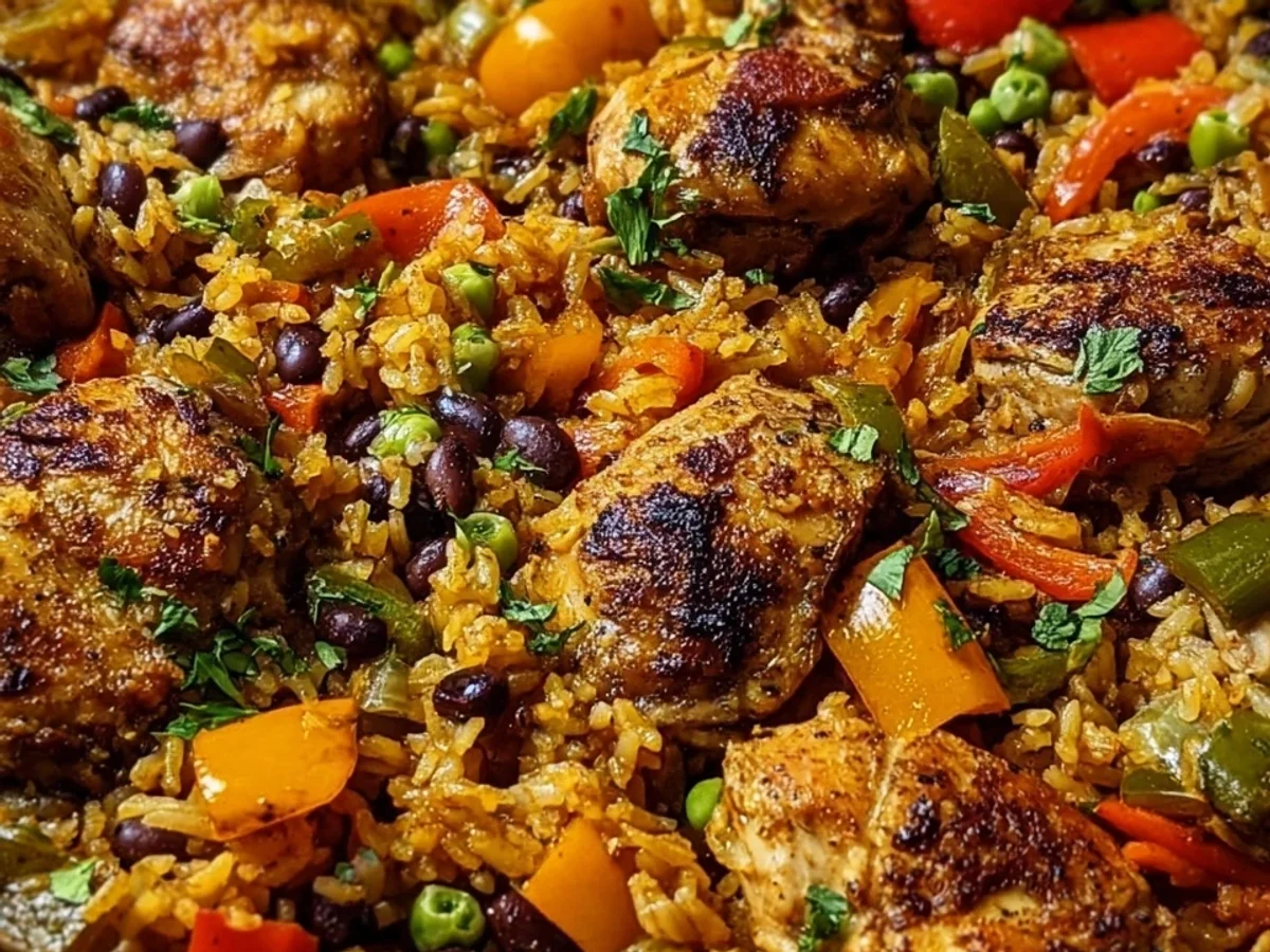 Spicy Caribbean Chicken and Rice: A Flavorful One-Pan Dinner - Image 2