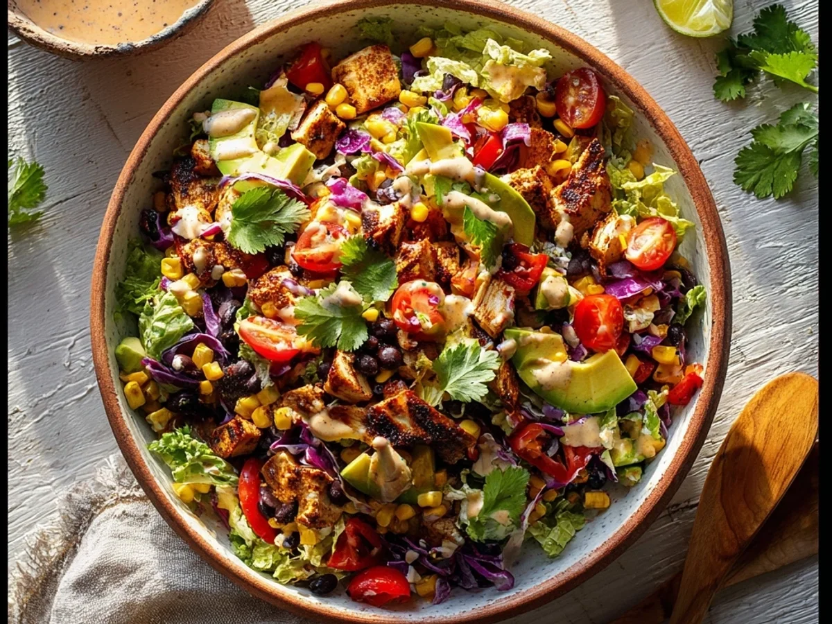 Spicy Chipotle Chicken Chopped Salad: Fresh & Flavorful - Image 1