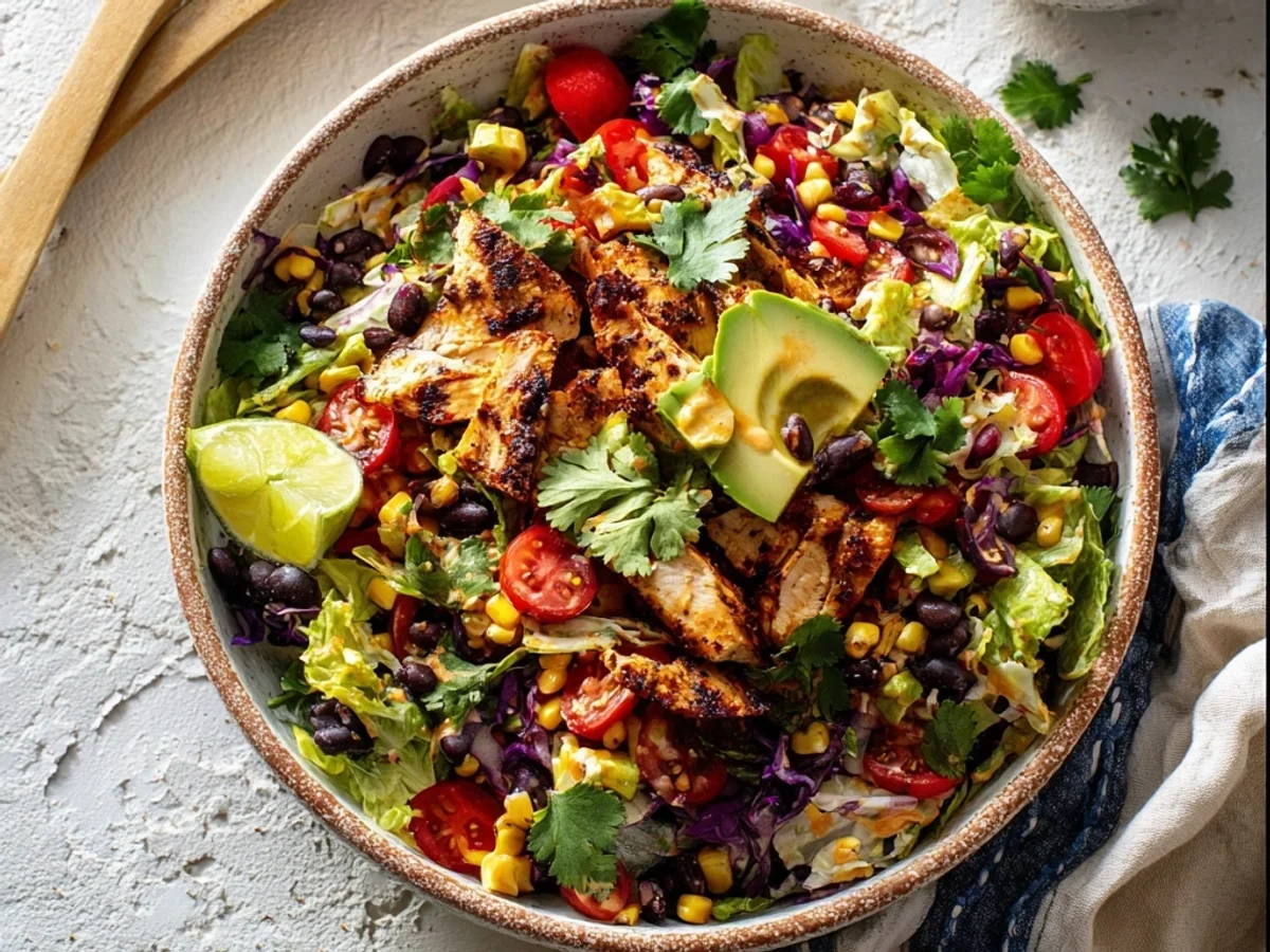 Spicy Chipotle Chicken Chopped Salad: Fresh & Flavorful - Image 2