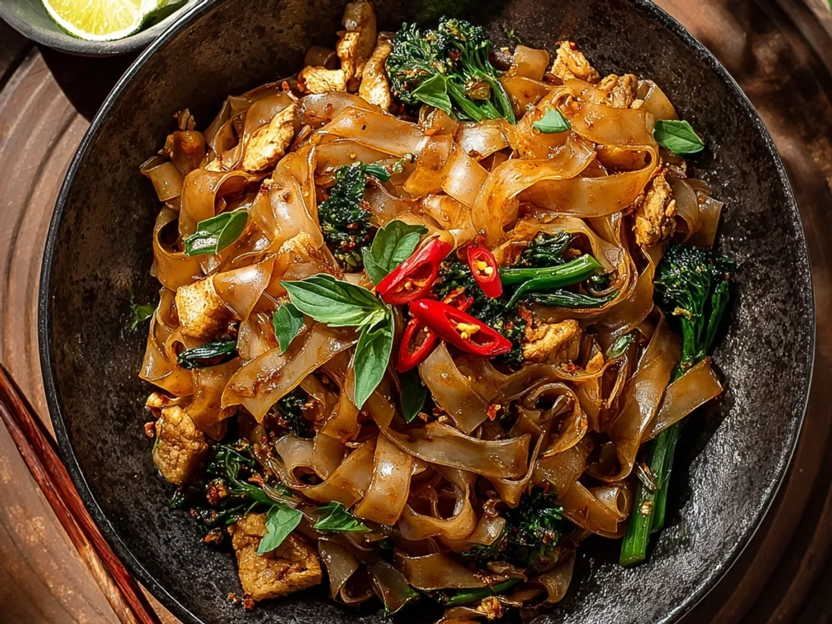 Spicy Street Style Thai Drunken Noodles: A Flavor Adventure - Image 2