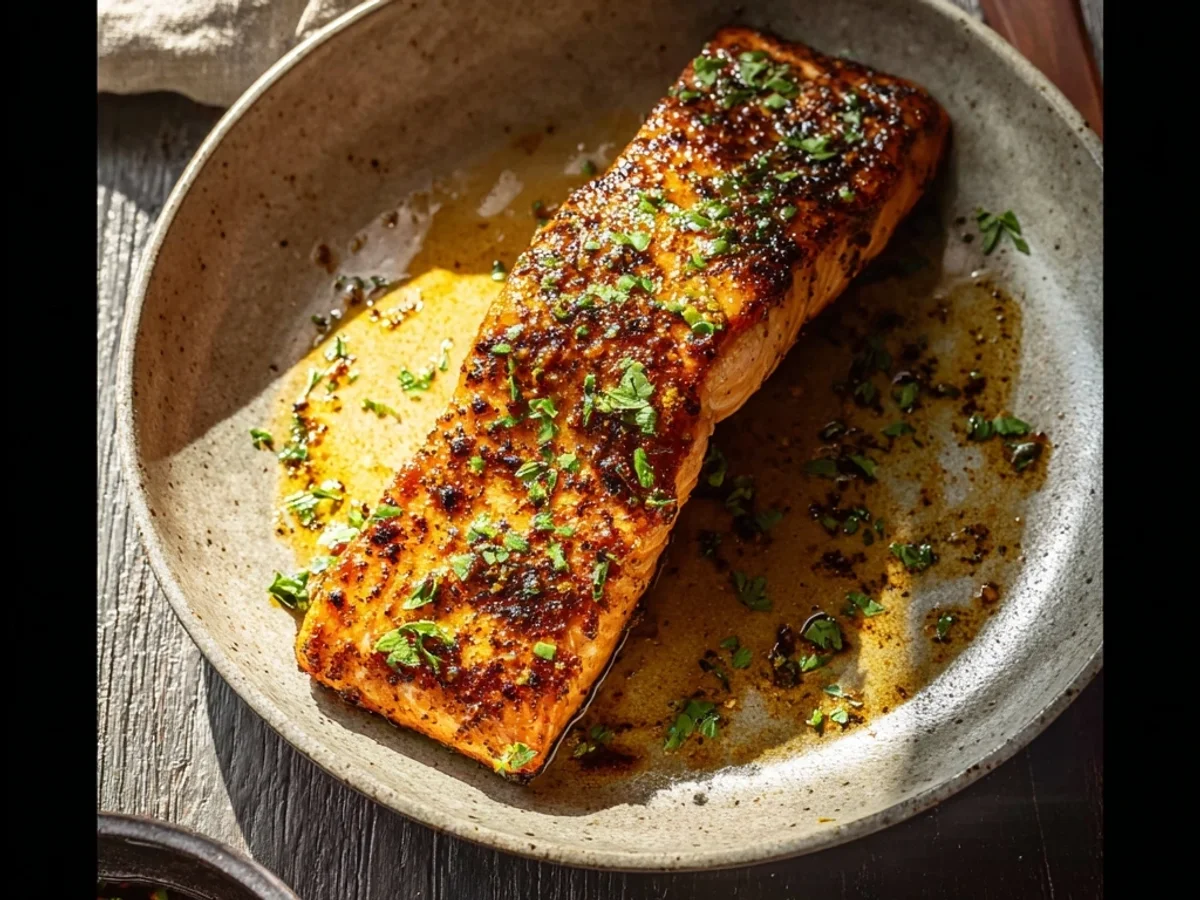 Spicy-Sweet Cajun Honey Butter Salmon Fillets - Image 1