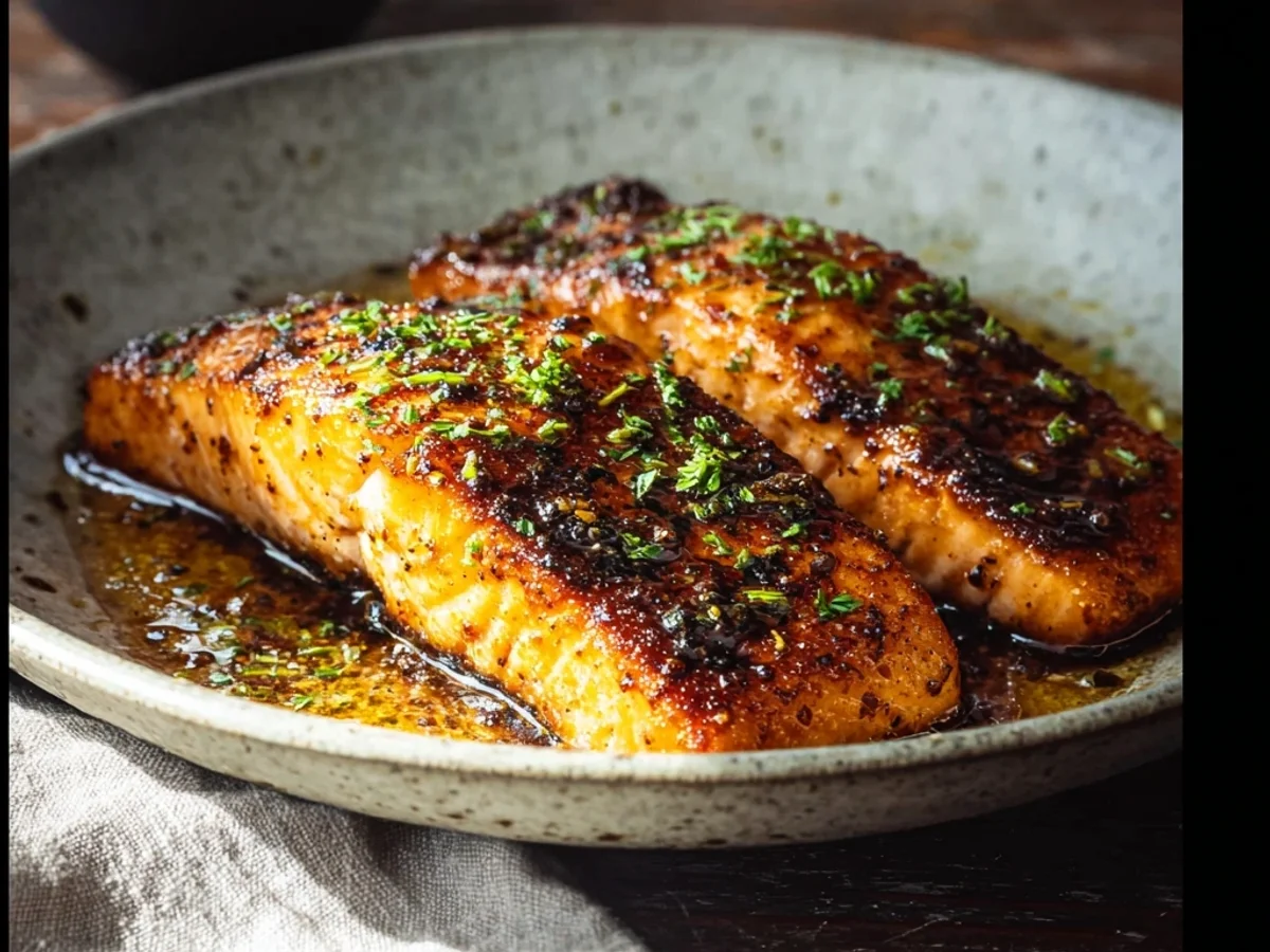 Spicy-Sweet Cajun Honey Butter Salmon Fillets - Image 2