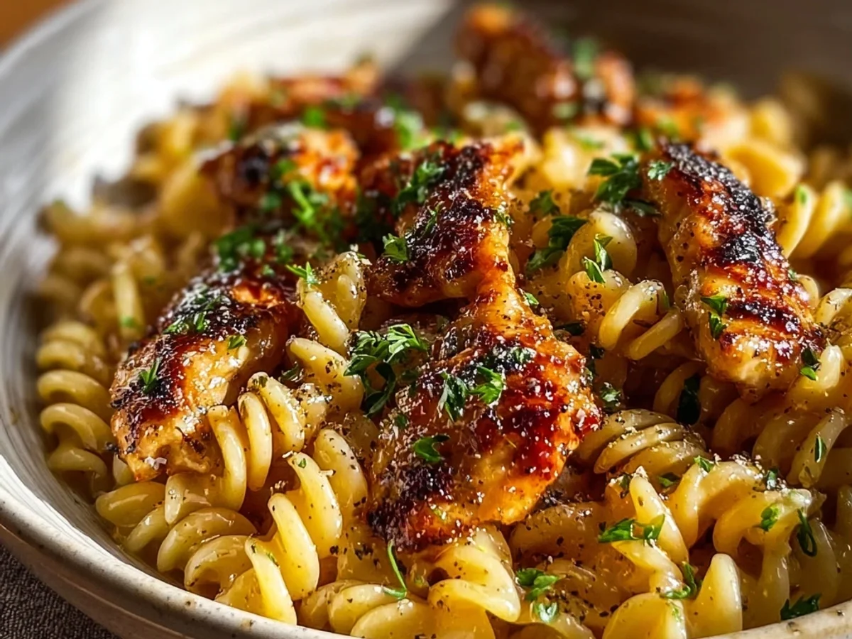 Spicy-Sweet Honey Pepper Chicken Pasta Dinner - Image 2