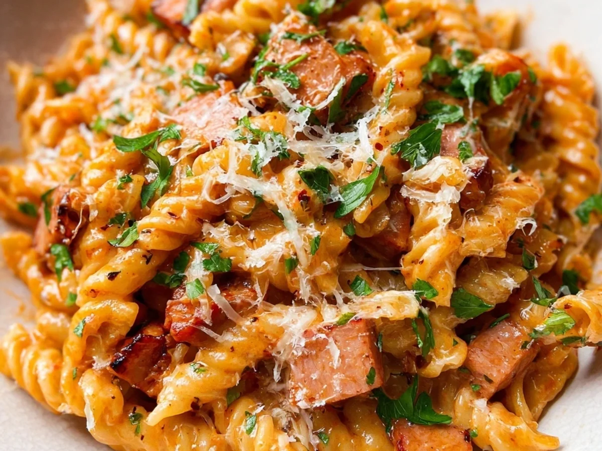 Spicy Turkey Ham Tomato Pasta: Quick & Flavorful Dinner - Image 2