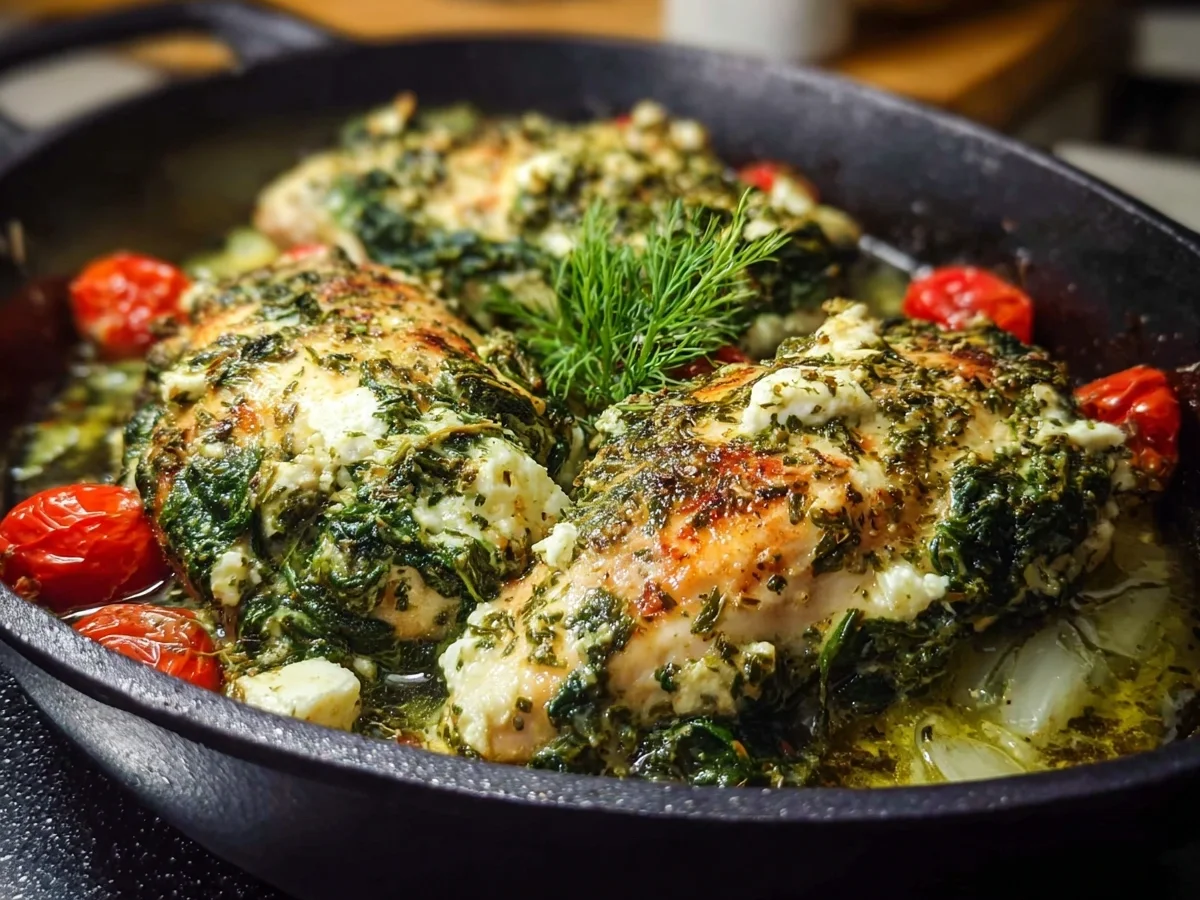 Spinach Feta Baked Chicken: Easy One-Pan Dinner - Image 2