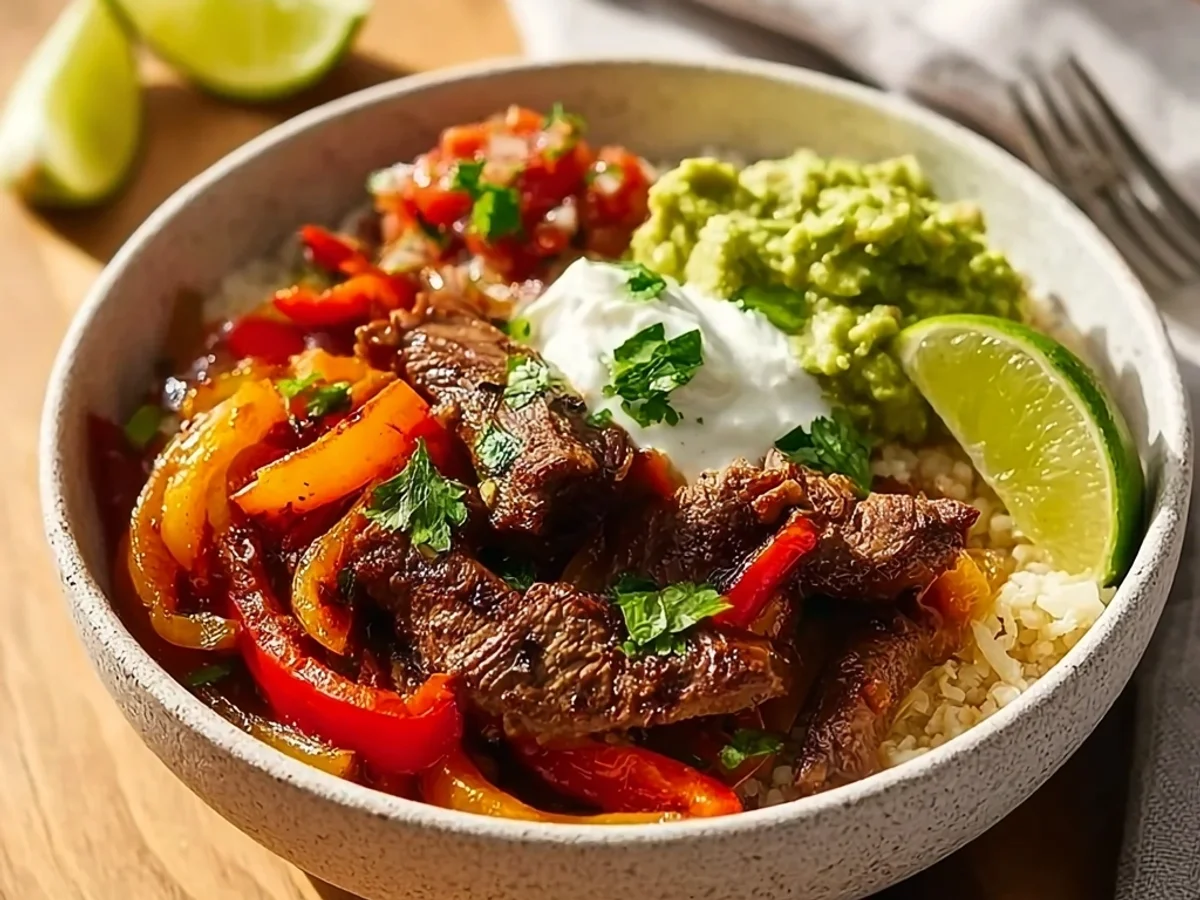 Steak Fajita Bowl: High-Protein, Low-Carb Dinner - Image 2