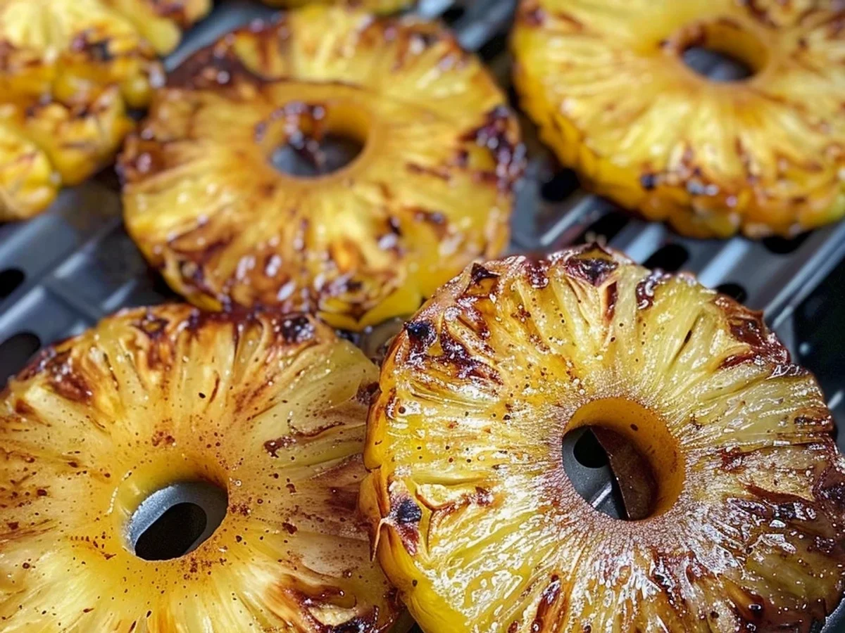 Sticky-Sweet Air Fryer Caramelized Pineapple: A Quick Treat - Image 1