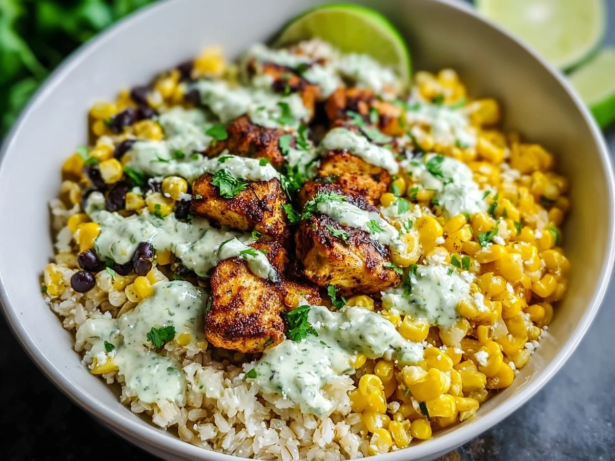 Street Corn Chicken Bowl: 40g Protein in 30 Mins - Image 1