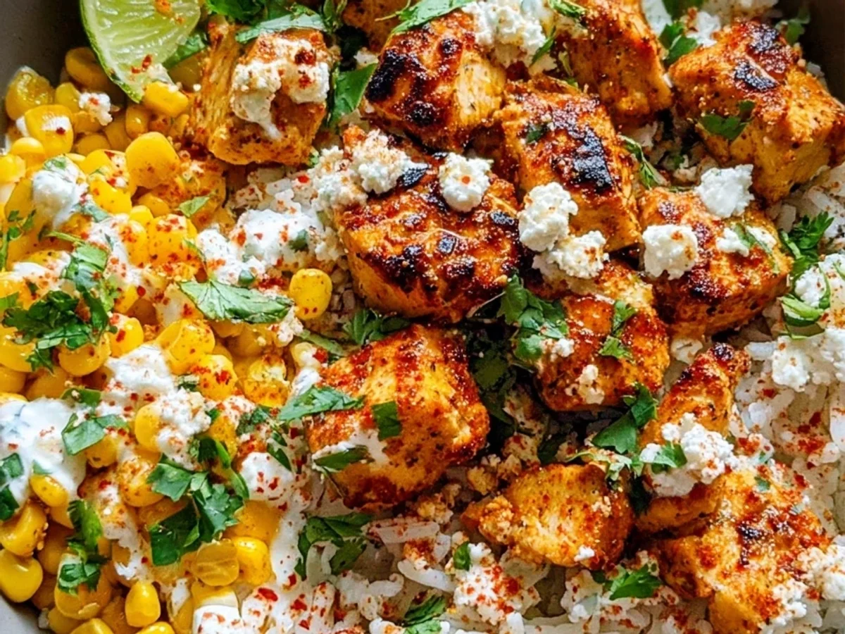 Street Corn Chicken Rice Bowl: Tangy & Zesty Dinner - Image 2