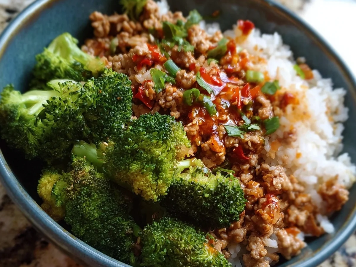 Sweet & Spicy Ground Turkey Broccoli Bowls - Image 2