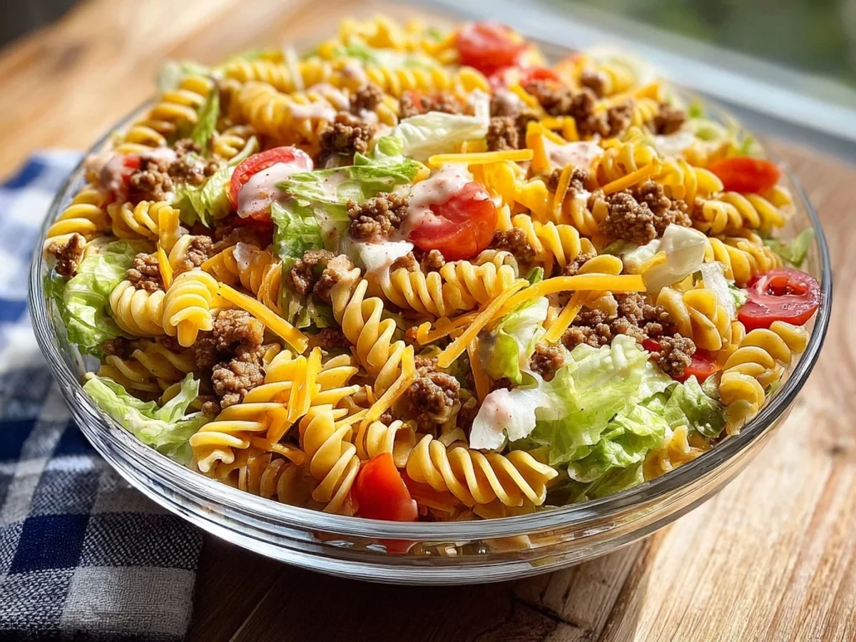 Tangy Big Mac Pasta Salad: A Burger Remix - Image 2