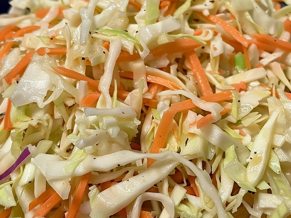 Tangy Classic Vinegar Oil Coleslaw Recipe - Image 1