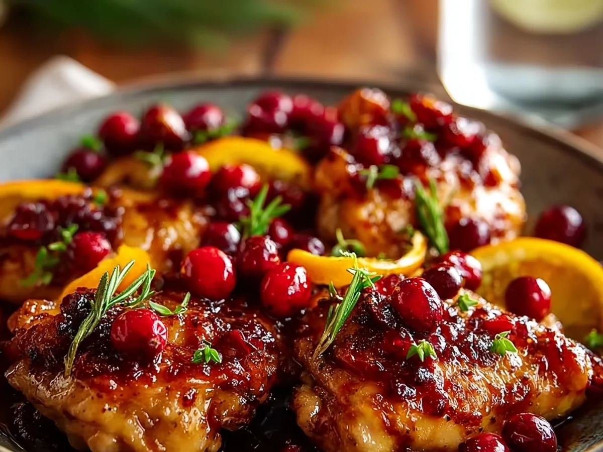 Tangy Cranberry Orange Chicken Dinner - Image 2