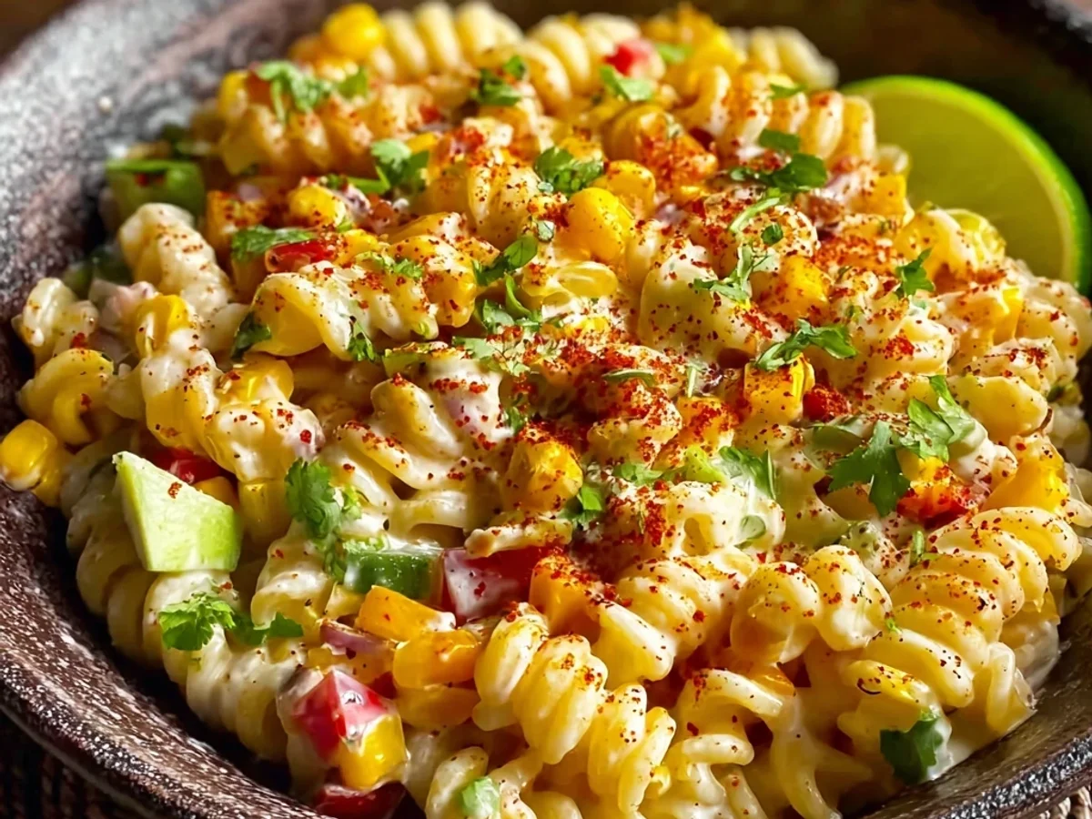 Tangy Mexican Street Corn Pasta Salad: Easy Recipe - Image 2
