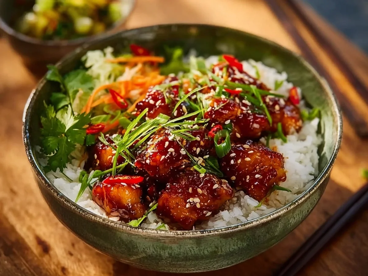 Tangy Sweet Chili Chicken Rice Bowls: Weeknight Delight - Image 1