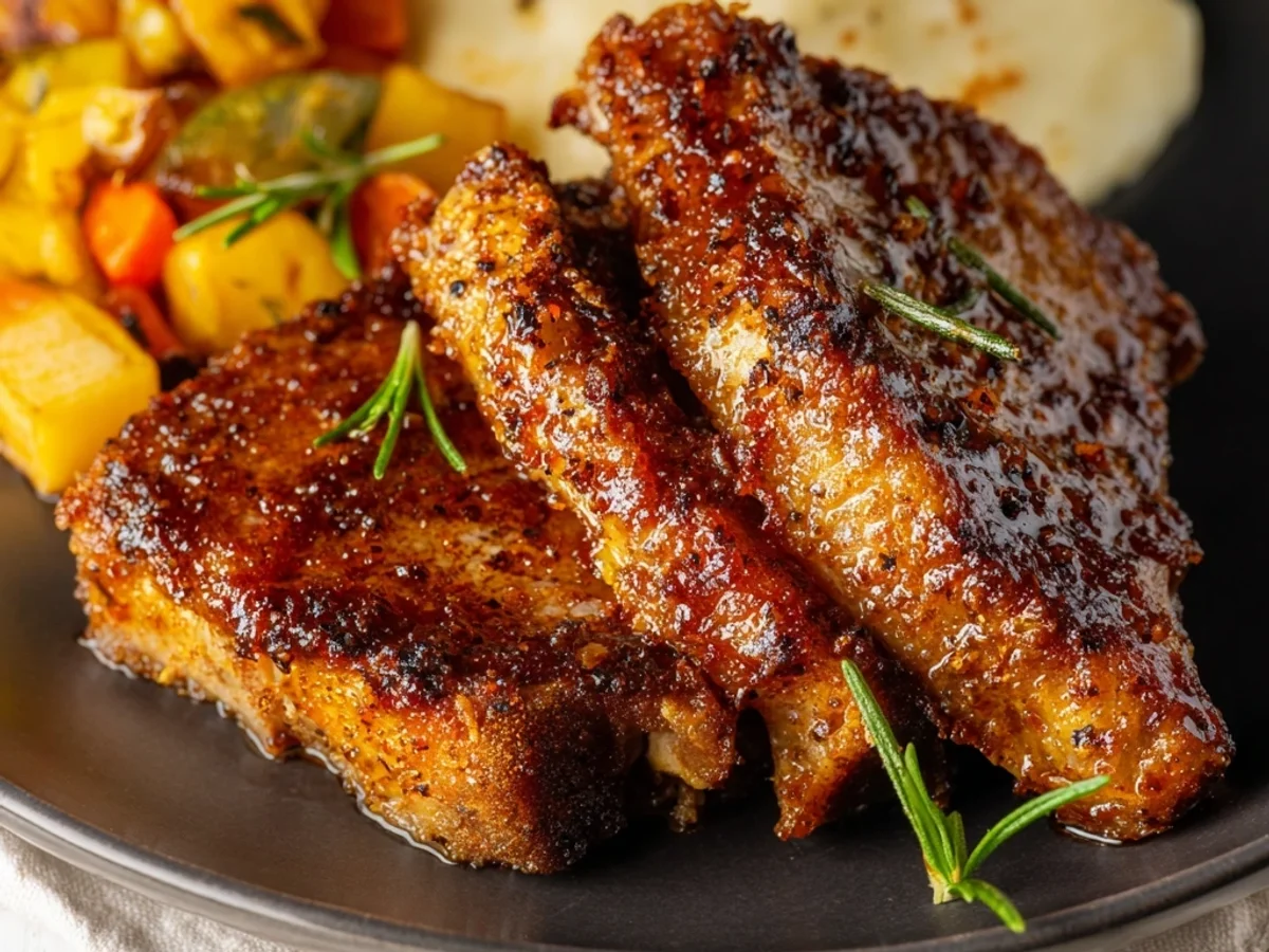 Tender Brown Sugar Lamb Chops, Oven Baked - Image 2