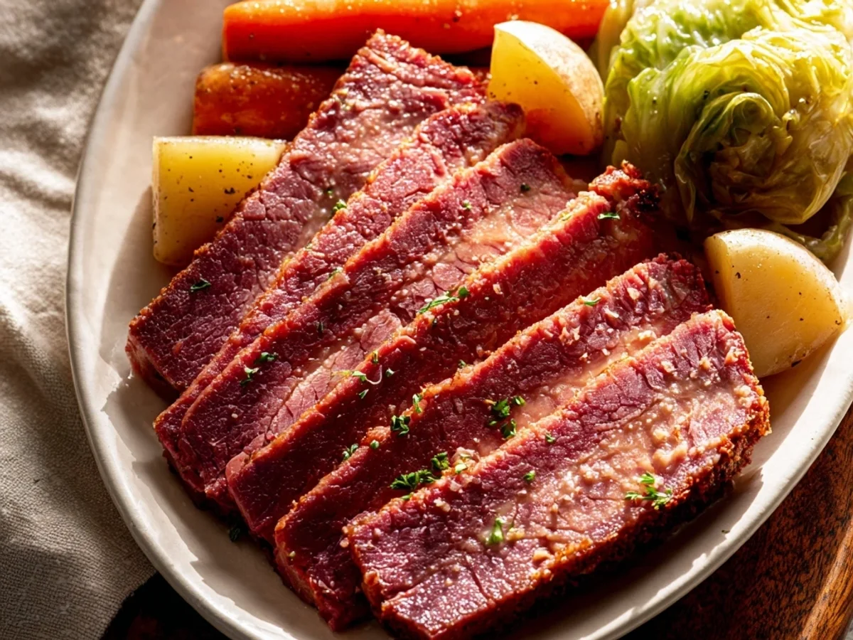 Tender Crock Pot Corned Beef: Slow-Cooked Flavor - Image 1