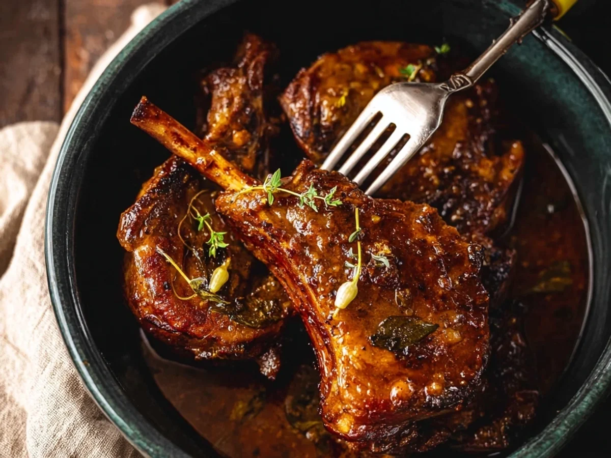 Tender Crock Pot Mississippi Lamb Chops - Image 1