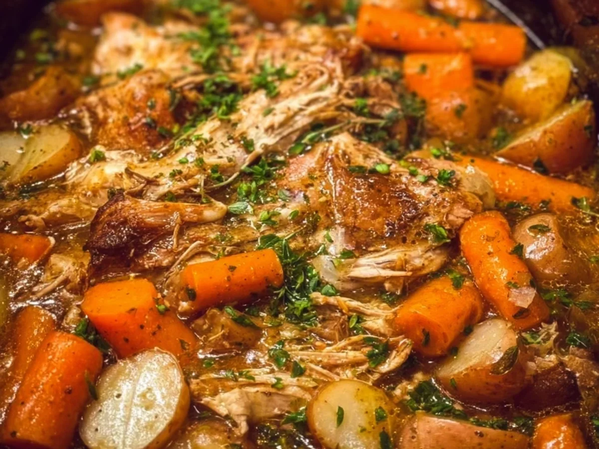 Tender Crockpot Chicken Pot Roast: Simple Dinner - Image 1