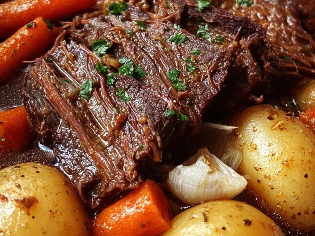 Tender Pot Roast Slow Cooker Dinner Recipe - Image 1