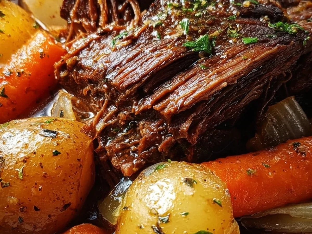 Tender Pot Roast Slow Cooker Dinner Recipe - Image 2