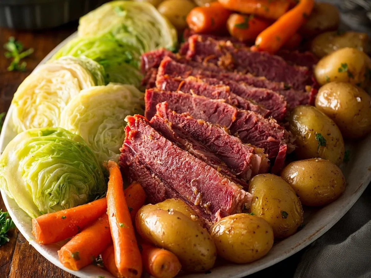 Tender Slow Cooker Corned Beef and Cabbage Dinner - Image 1