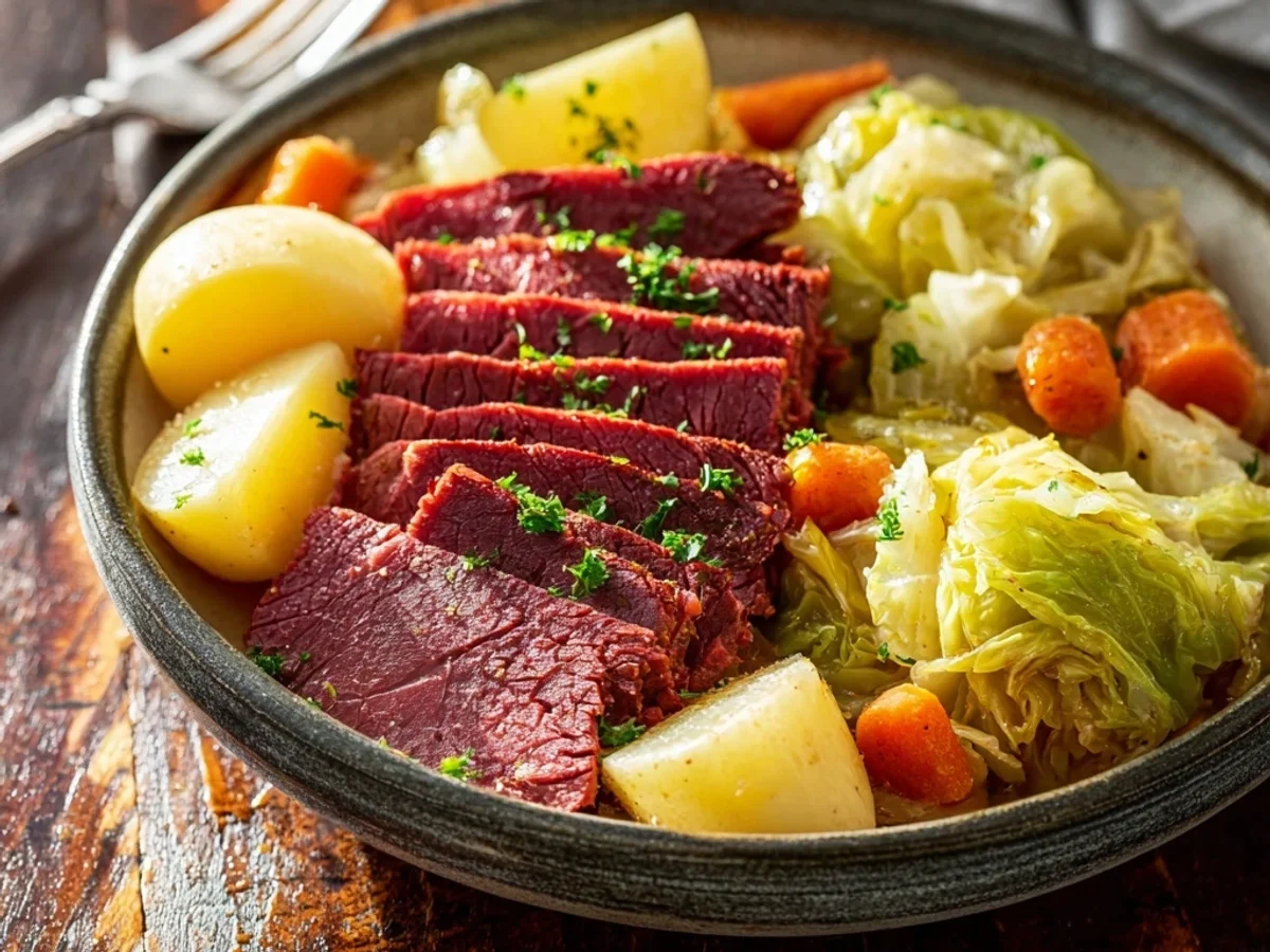 Tender Slow Cooker Corned Beef and Cabbage Recipe - Image 2