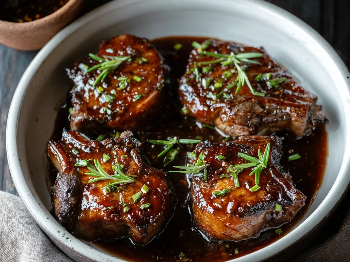 Tender Slow Cooker Honey Garlic Lamb Chops - Image 2