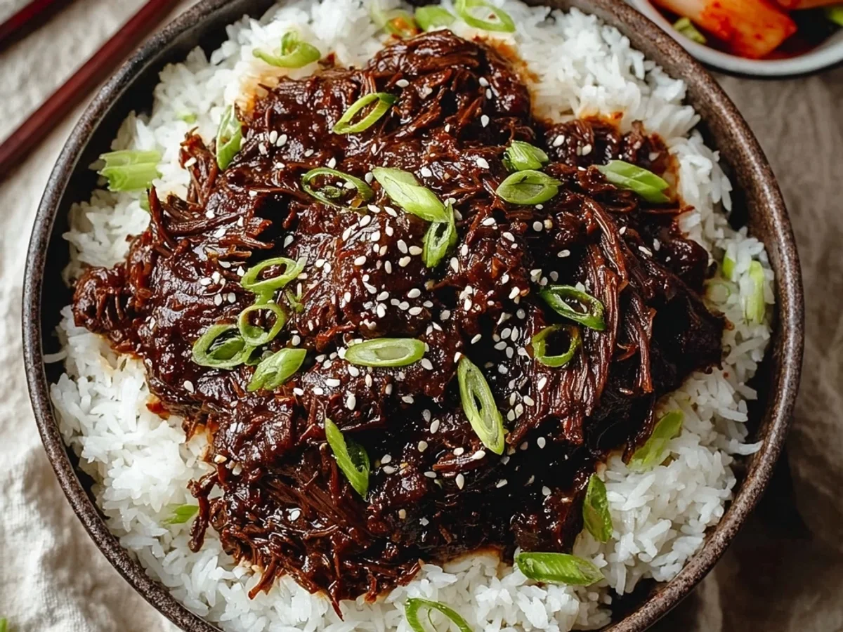Tender Slow Cooker Korean Beef: Easy Family Dinner - Image 1