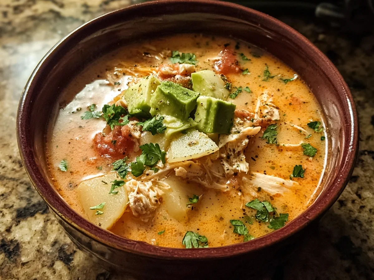 Tex-Mex Creamy Salsa Potato Soup - Image 1